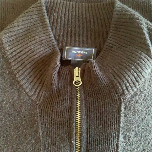 Dockers Zip up Sweater Men’s L - Picture 2 of 2
